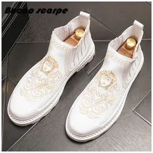 Новинка; сезон весна-осень; модные удобные мужские винтажные туфли высокого качества с вышивкой; Повседневная дышащая трендовая обувь; Hombre Zapatos