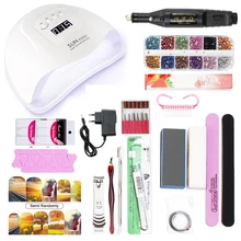 Полный маникюрный набор с лампой для ногтей 54 Вт 36 светодиодный SUN X5 УФ светодиодный светильник для маникюрных комплектов УФ-набор гель-лаков для ногтей инструменты для маникюра