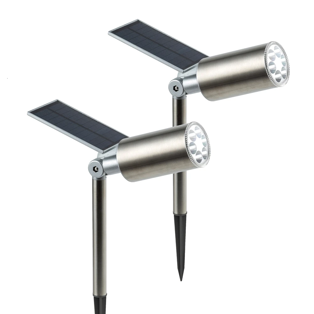 Landscape Solar Lawn Light Spotlight Waterproof Outdoor Solar Lights Lighting Sensor Adjustable Wireless Sunpower Lamp for Garden Driveway Pathway (7)