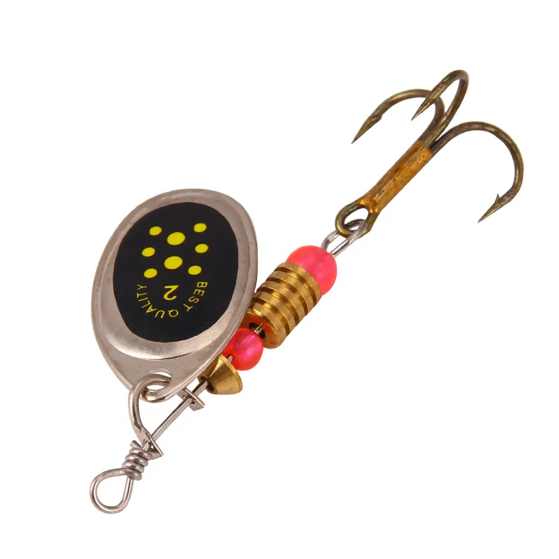 

1pcs/ wholesale Bionic bait Metal rotating sequins5.5cm/3.1g Artificial Shaking down Sea fishing Parker squid rig with fish