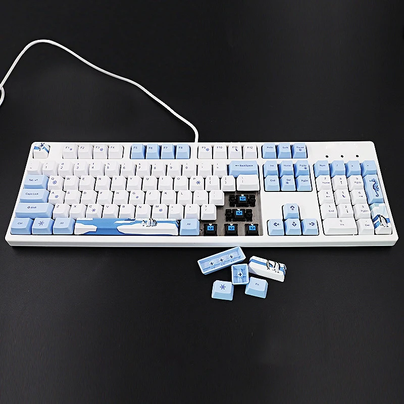 113 ключ PBT Keycap Набор DIY механическая клавиатура тема Keycaps Замена кнопки