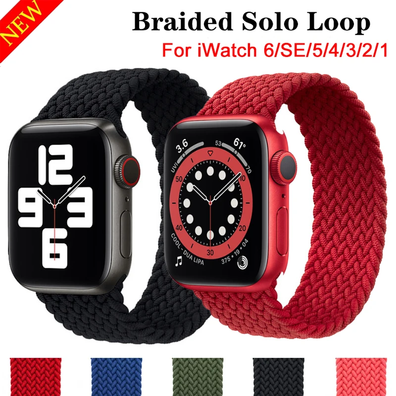 

Braided Solo Loop Strap For Apple Watch Band 40mm 44mm 38mm 42mm Bracelet Elastic watchband For iWatch Series 6 SE 5 4 3 2