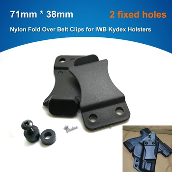 

1pcs/set.71mm x 38mm 1.5" Nylon Fold Over Belt Clips with screw for IWB Kydex Holsters