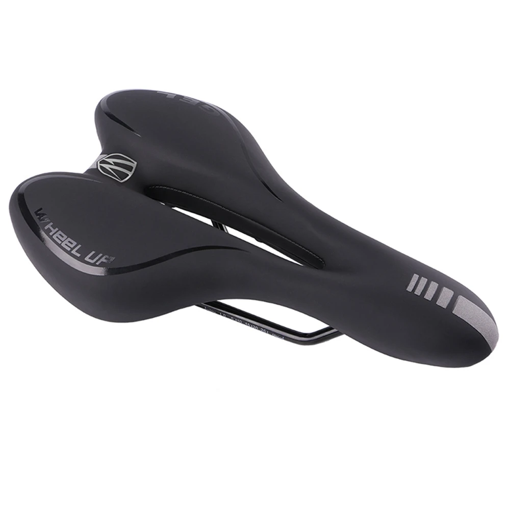 

Bike Saddle Silicone Cushion PU Leather Surface Silica Filled Gel Comfortable Cycling Seat Shockproof Breathable Bicycle Saddle