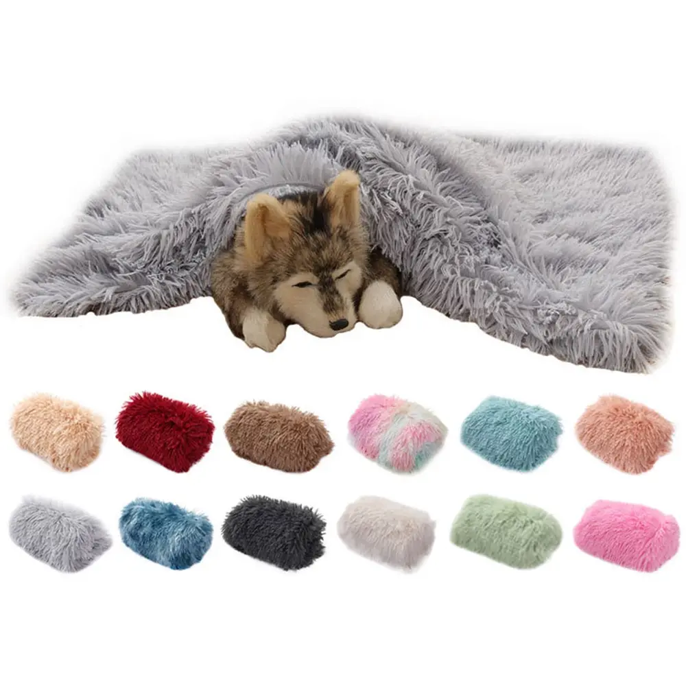

S/M/L Warm Dog Mattress Soft Wool Pet Mat For Puppy Cat Blanket Soft Mattress Cover Small Large Dog Cat Kennel Pet Supplies ^o^
