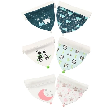 

Insular Baby Sweat Towel Cartoon Quick-Drying 100% Cotton 2Pcs/Set
