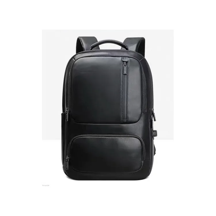 

Manufacturers Direct Selling Multi-functional Backpack First Layer Leather Backpackage USB Backpack Business Travel Waterproof B