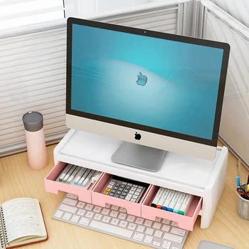 

Desktop Monitor Stand LCD TV Laptop Rack Brackets Computer Screen Riser Shelf Platform Office Desk Tool Brackets