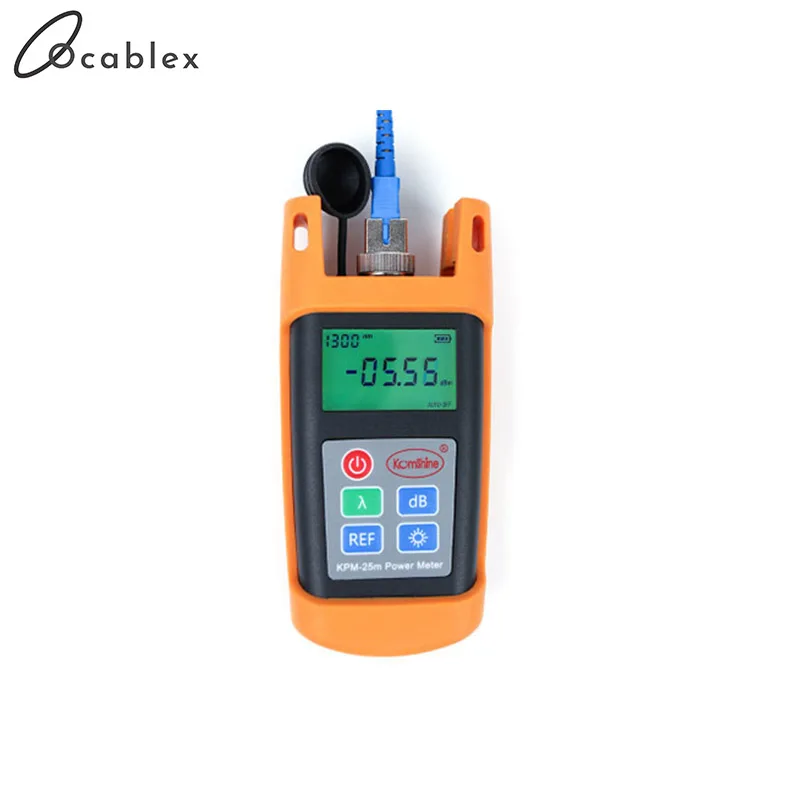 Strumento Di Prova Tenuto In Mano Ottico Della Fibra Di Ftth Misuratore Di Potenza A Fibra Ottica Kpm-25-A Kpm-25-C Tester Di Opm Con Il Connettore De
