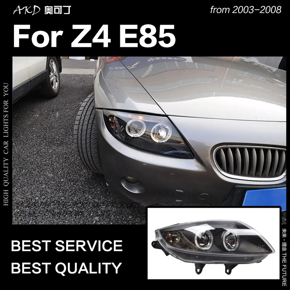 BMW z4,e85,drl,HIDランプ,天使の目,bi,キセノンビーム用の車の