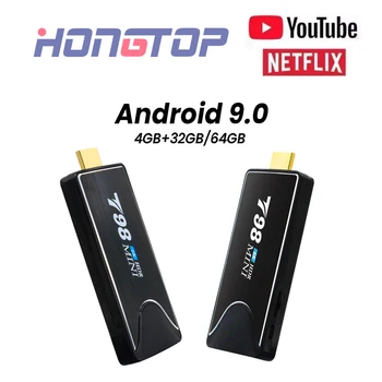 

HONGTOP dongle Android 9.0 Smart TV BOX 4G DDR3 32G EMMC ROM Youtube Set Top Box 6K 3D H.265 Wifi media player TV Receiver