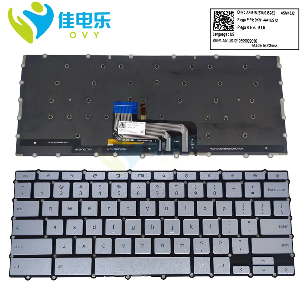 Teclado retroiluminado para ASUS Chromebook Flip, C434,