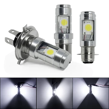 

2Pcs Auto H4 COB 2SMD LED Bulbs Fog Lamp motorcycle Headlights Running Light White Parking Bulb DC 12V