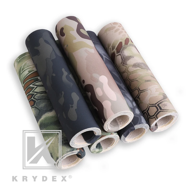 KRYDEX Tactical Elastic Camouflage Stickers 150*20 MC Camo Tactical Wrap Adhesive Decal DIY Roll Shooting Hunting Accessories