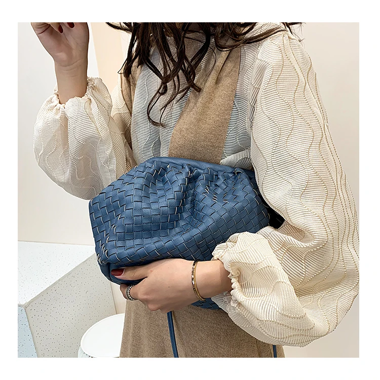 BXX Sac/ модная осенне-зимняя роскошная женская сумка, дизайнерская тканая сетевая красная облачная сумка, сумка через плечо ZF472
