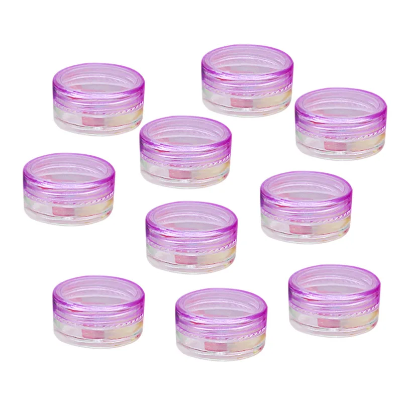 새로운 10Pcs/50Pcs 미니 화장품 항아리 아이섀도 컴팩트 메이크업 페이스 크림 컨테이너
