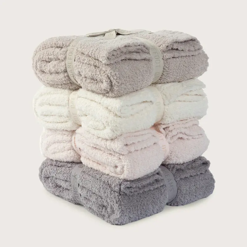 

Comfy Super Soft Throw Blanket Solid Color High-grade Fleece Blankets Fuzzy Fluffy Warm Microfiber Knitted Lightweight Blankets