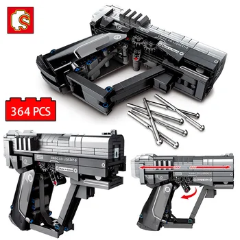 

SEMBO City PolicePistol Gun Model Building Blocks Technic Block Gun Bullet Figures Bricks Educational Toys for Children