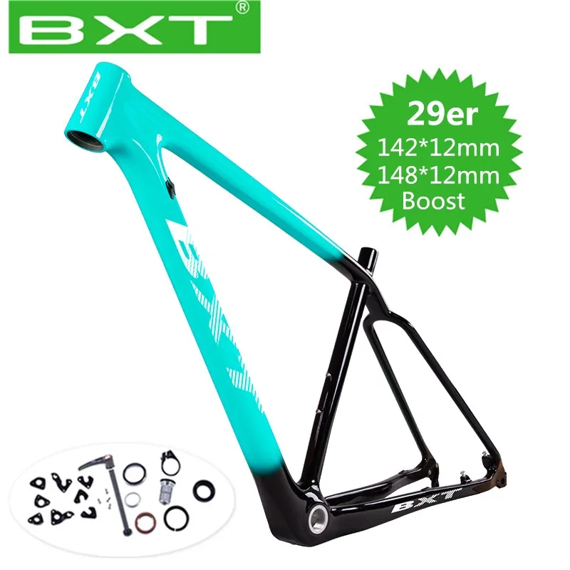 BXT T800 карбоновая mtb рама 29er mtb карбоновая рама 29 рама карбоновая для горного велосипеда Boost 148/142*12 или 135*9 мм велосипедная Рама