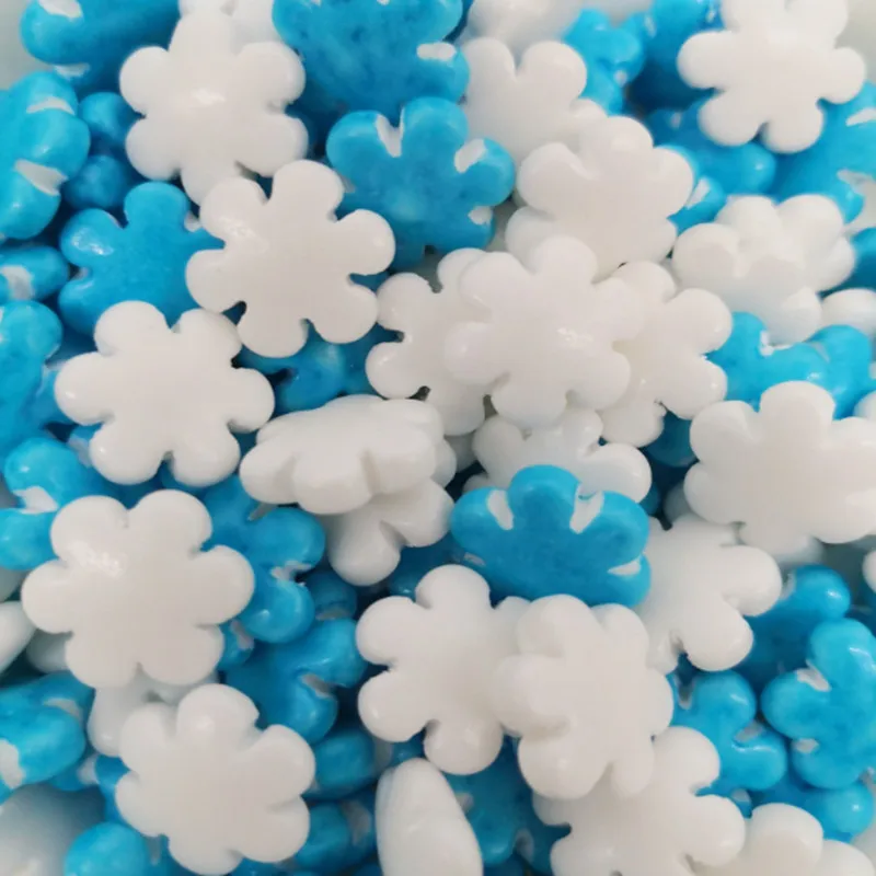 20g Christmas White Snowflake Cake Baking Fondant DIY Christmas Decoration Christmas Candy Free Shipping