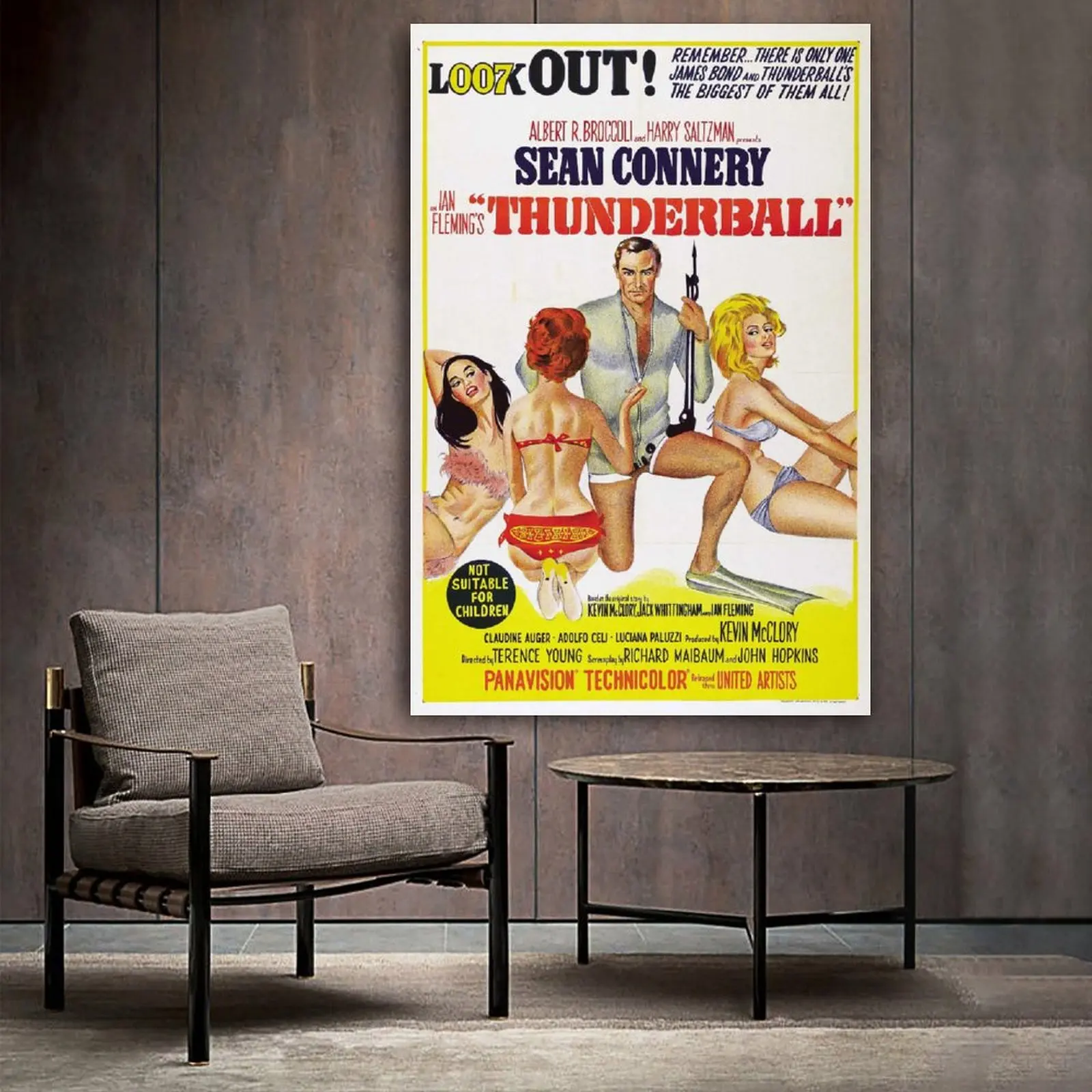 Картина на стену Шон Коннери Джеймс Бонд Thunderball | Дом и сад