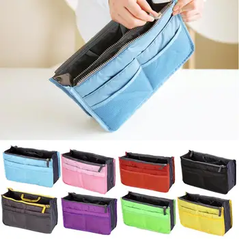 

Double Zipper Bag In The Bag Multi-Function Bag In Cosmetic Bag Storage Cosmetic Liner The Travel Bag Bag Bag U6H4