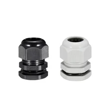 uxcell 1-22 Pcs M20 M22 M25 M32 M36 Cable Gland Waterproof Dust-proof Anti-acid Plastic Joint Adjustable Locknut Black White