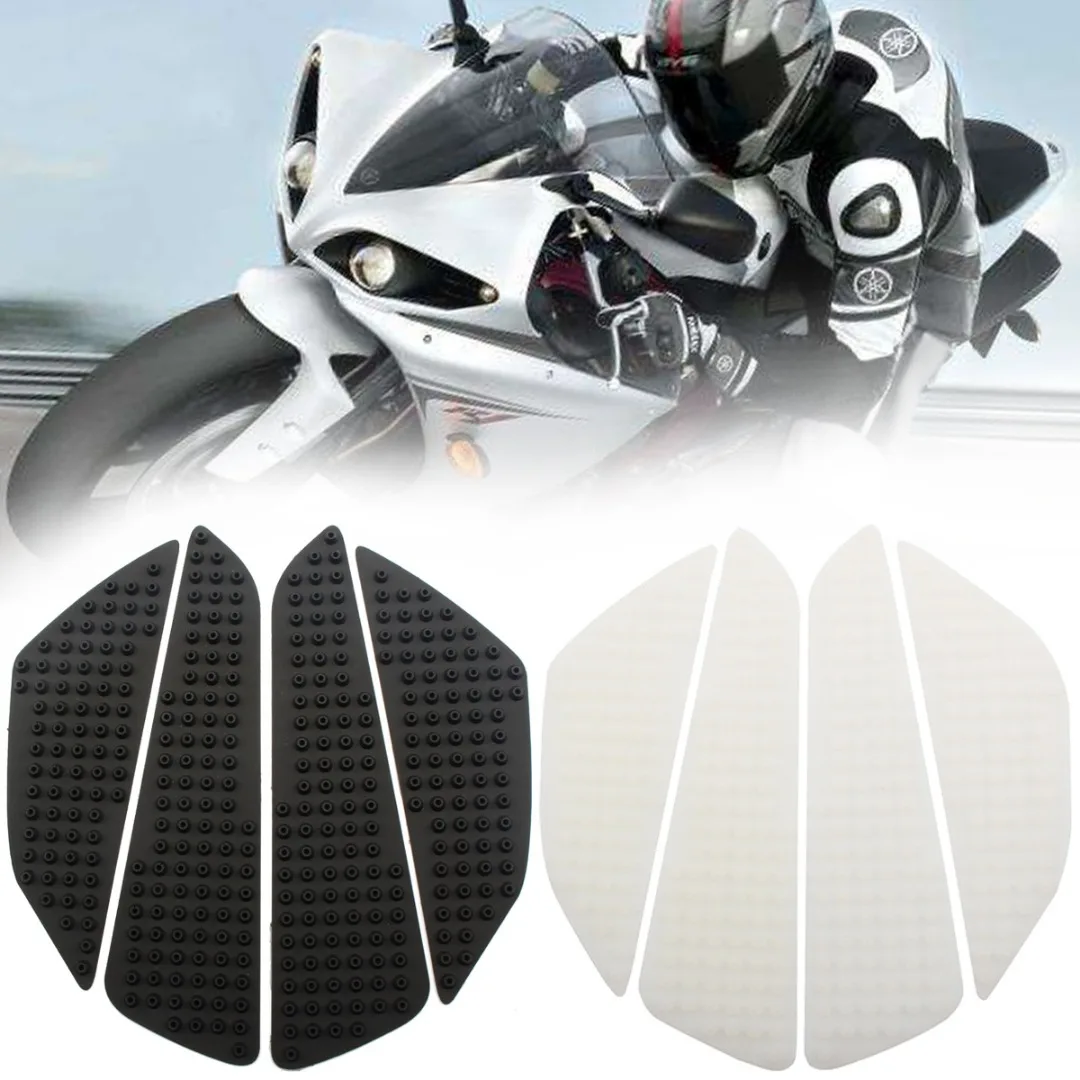 Motorcycle Styling 1pc 2 Colors Universal Rubber Motorcycle Tank Side Knee Grip Traction Pad Protectors for Honda for Kawasaki