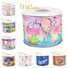 HSDRibbon 22 мм 38 мм 50 мм 75 мм на заказ печатная лента HT Grosgrain 50 ярдов/рулон