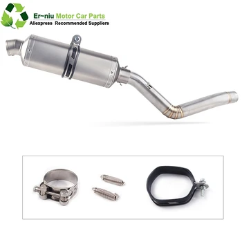 

TRK502 Motorcycle Muffler Pipe Racing Full Exhaust System Middle Link Pipe Slip On For Benelli TRK 502 DB-Killer