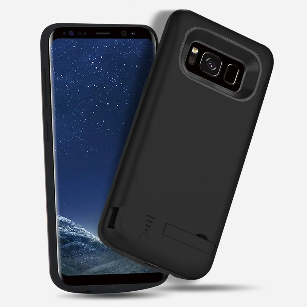 Чехол Leioua с зарядным устройством для Samsung Galaxy S9 S8 5000 мАч|Чехлы аккумулятором| |