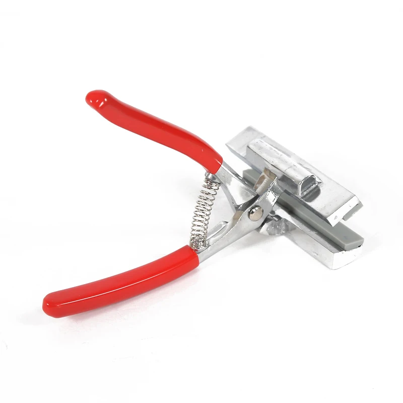12cm Oil Painting Pliers With Red Grasp Stretch Tighten Canvas Clamp Pliers for Advertising Printing Canvas Painting 12cm oil painting pliers clamp with red handle stretched canvas cloth fabric wide jaw stretch tool for advertising print