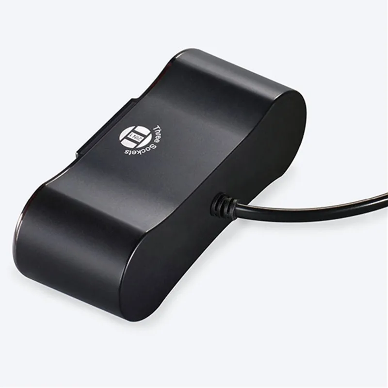 Car Charger for Mobile Phone Tablet Car Cigarette Lighter 1 to 2 High Power Dual USB Digital Display Car Cigarette Lighter