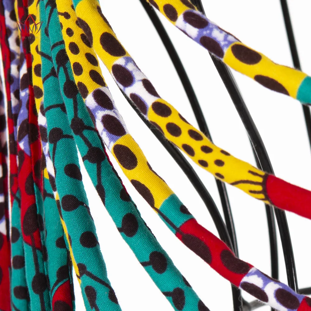 2023 Hot Sale African Ankara Handmade Multi-layered Rope Necklaces For Women African Style Statement Necklace For Gift WYA062