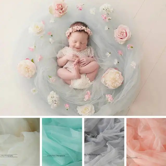 Baru Lahir Fotografi Lembut Benang Bayi Latar Belakang Selimut Bunga Buatan Dekorasi Bayi Menembak Aksesoris Bayi Bunga Selimut Bedong Aliexpress
