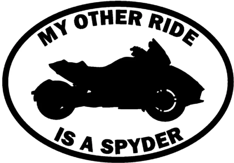

My Other Ride Is A Can Am Spyder Car Sticker Automobiles Motorcycles Exterior Accessories Vinyl Decals for Honda Lada Bmw Audi