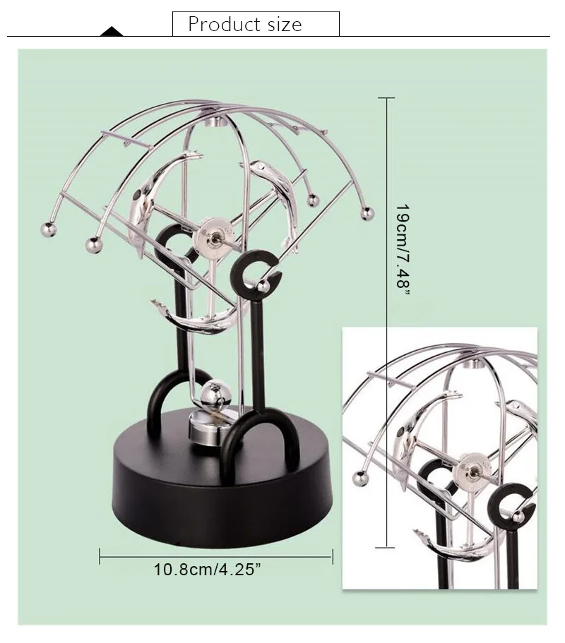 Вращающийся Дельфин вечный Статуэтка украшение дома развивающая игрушка для детей Физика Наука металлический баланс мяч игрушка