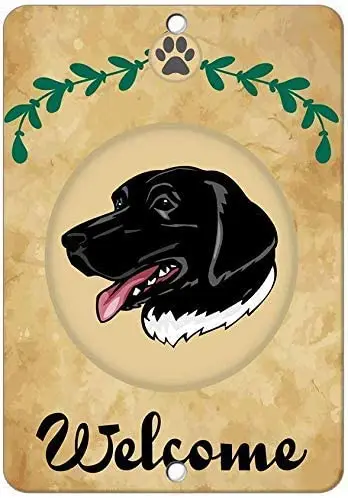 Metal Vintage Tin Sign 12&quot x 8&quot Welcome Stabyhound Dog Iron Pub Home Beer Decoration Crafts Wall Decor | Дом и сад