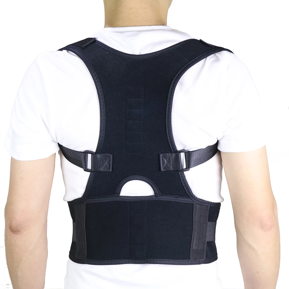 Регулируемый Корректор осанки бандаж поддержки пояса ключицы позвоночника спины плеча поясничной осанки коррекции унисекс