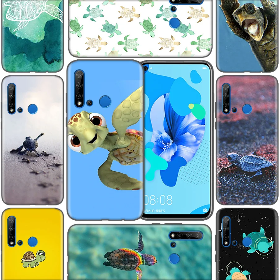 

Turtle Tortoise Soft Phone Cases For Huawei P9 P10 P20 P30 Mate 10 20 30 Lite Pro P Smart 2019 2017 Cover Bags Coque