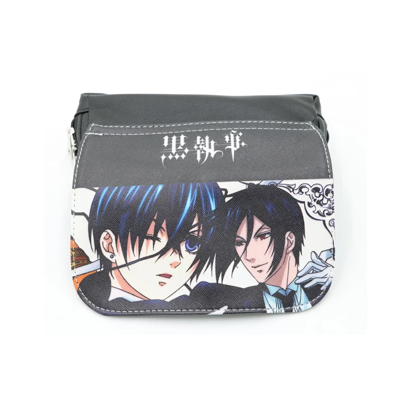 Сумка для макияжа из Аниме Черный дворецкий Длинный кошелек длинный кожаный