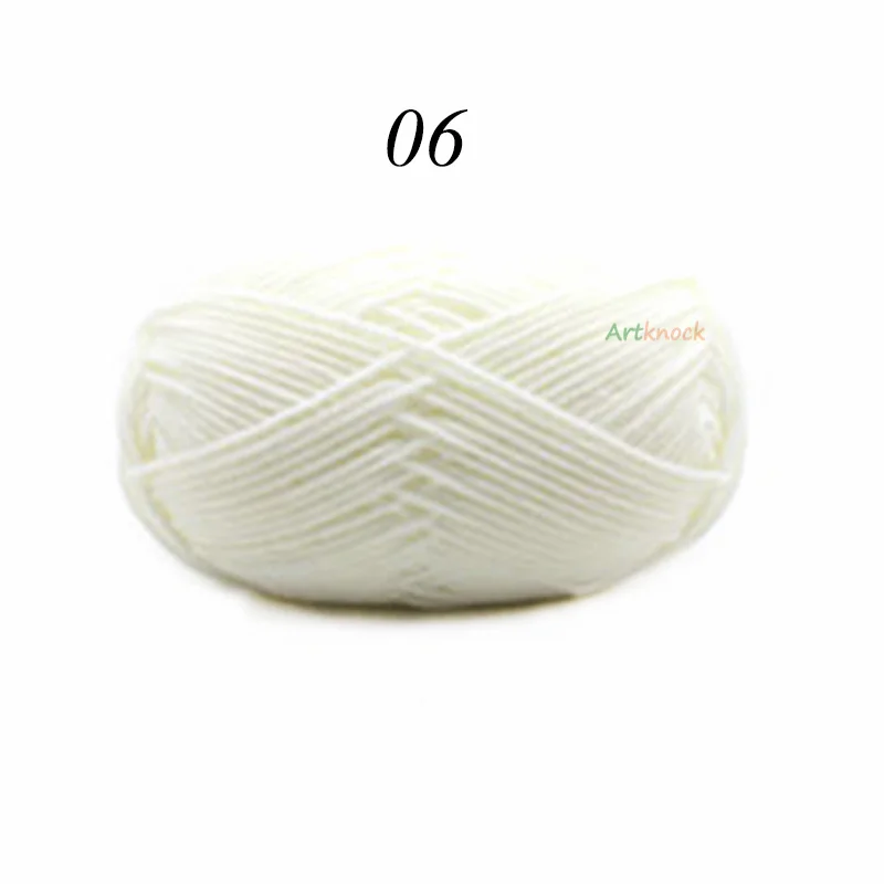 06 1pc 50 грамм прекрасно крючком пряжи вязать игла для хлопка 3 мм ручной Вязание 4-слойная нить, Лидер продаж - Цвет: 06 1pc