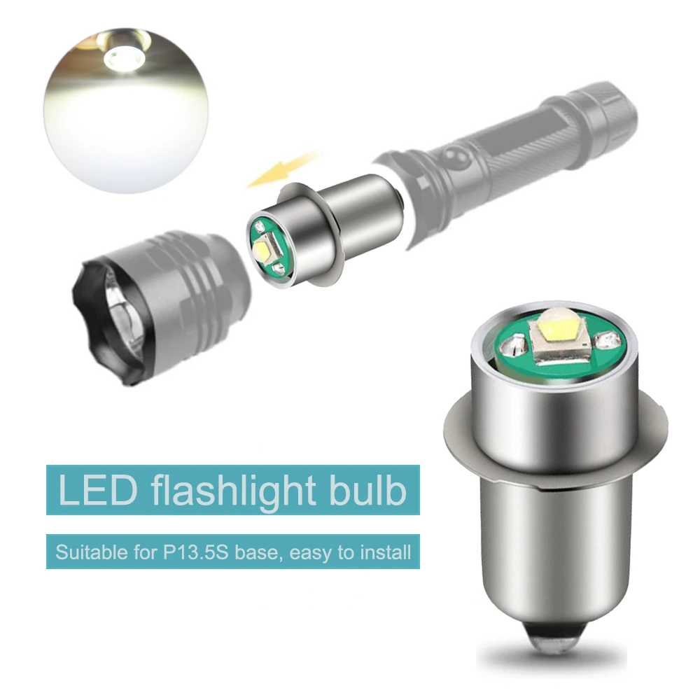 3 шт. P13.5s Pr2 pr3 3W подходит для Maglite светодиодная лампочка улучшенное Преобразование