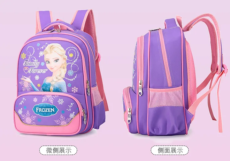 Детские Сумки disney, школьные сумки для девочек 1-3 лет, милый рюкзак принцессы Эльзы для девочек, водонепроницаемый мини-рюкзак