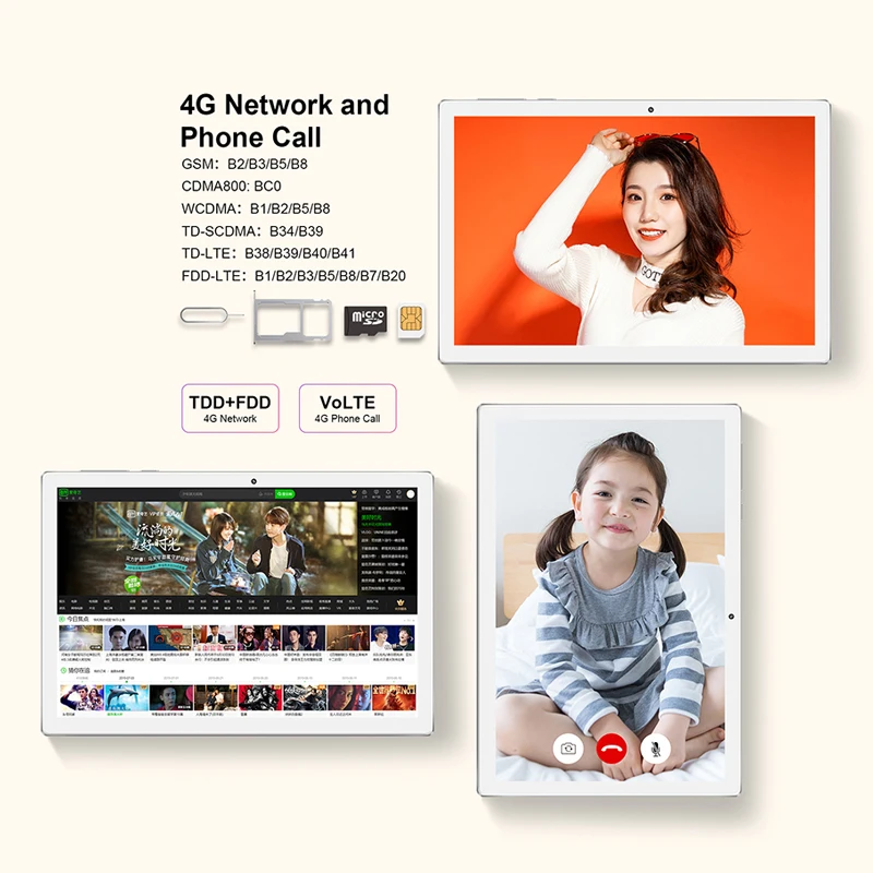 2020 10.1 inch 2560*1600 8GB RAM 256GB ROM Android 8.0 Tablet PC MTK6797 X20L Deca 10 Core Dual 4G