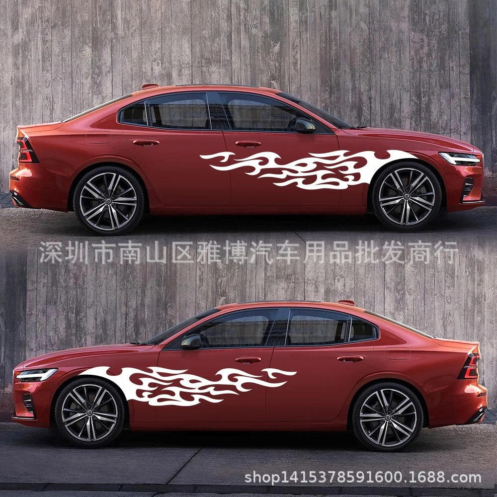 D-969 импортные товары стиль автомобиль модифицированный огненный элемент Тотем декоративная наклейка полный корпус латте искусство автомобильный корпус автомобиля клейкий P