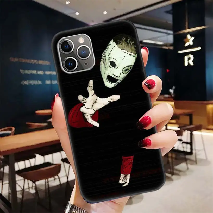 Slipknot Clown Corey Taylor Black Case for Apple iPhone 11 Pro XR 7 8 6 6S 5