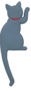 Blue Cat Горячая Новинка Прекрасный Многофункциональный мультяшный Кот Лиса магнит на холодильник стикер на холодильник креативные крючки силикагель и железо - Цвет: Blue Cat