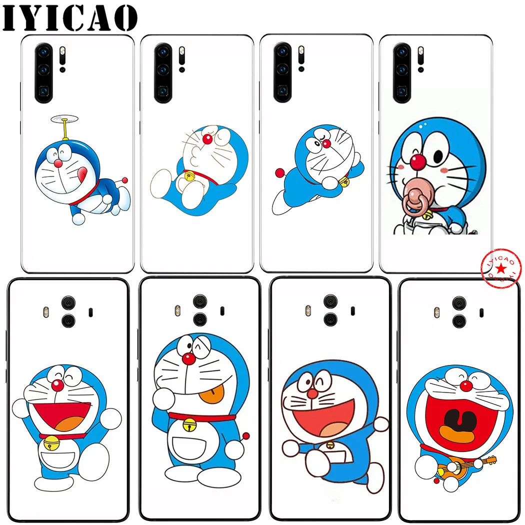 IYICAO Doraemon белого цвета с принтом из мультфильма мягкий чехол для huawei Honor 20 10 9 9X 8X 8C 7X