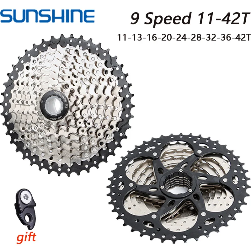 

SUNSHINE 9S Freewheel MTB Bicycle Flywheel 9speed cassette 11-42T flywheel